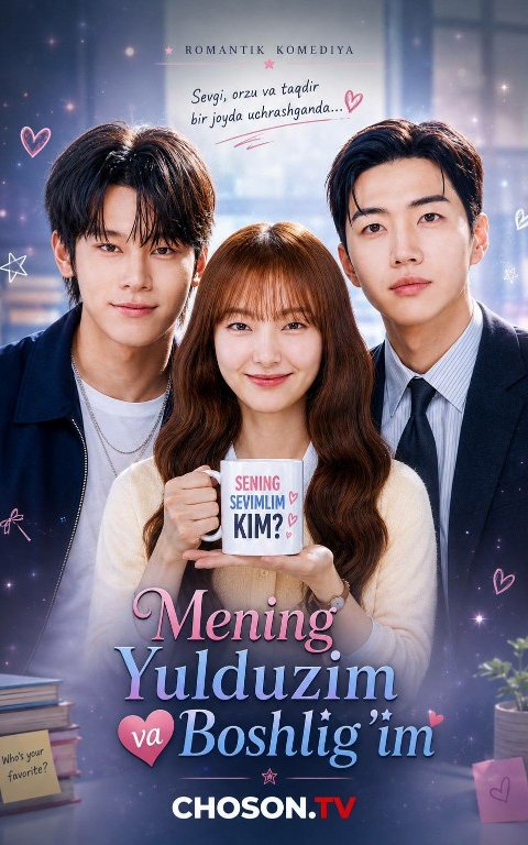 Mening Yulduzim va Boshligʻim  (uzbek tilida drama) 1-2-3-4-5-10-20-30-40-50-70-80-90 Qism Koreya seriali Barcha qismlar 2026 HD skachat